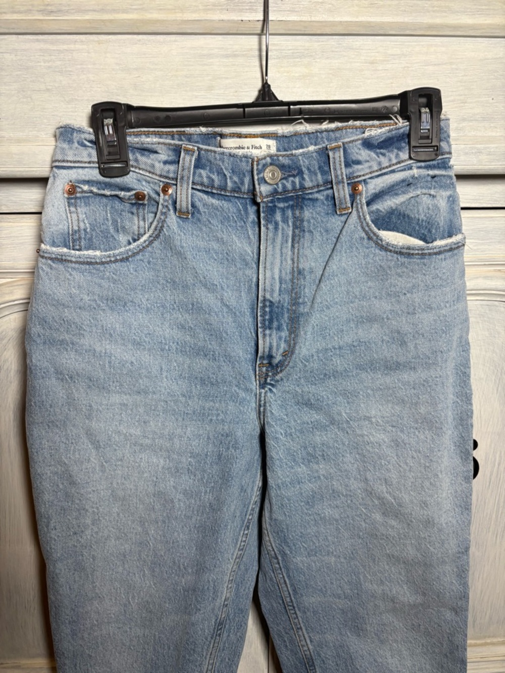 Abercrombie Ultra High Rise‎ 90’s Straight Curve Love Flattering Capsule Vent - Picture 4 of 10